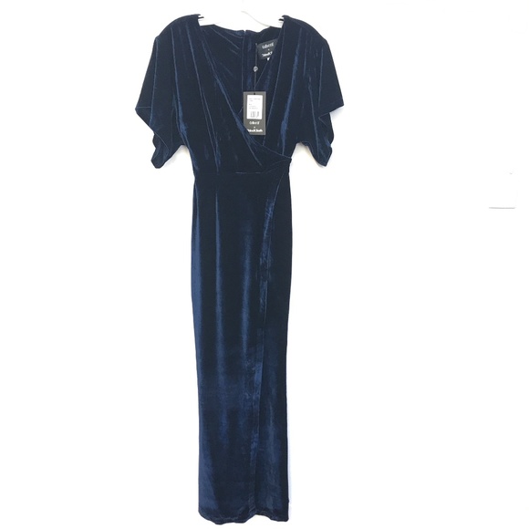 NWT. ModCloth Collectif Keiko Velvet Maxi Dress - Picture 2 of 8